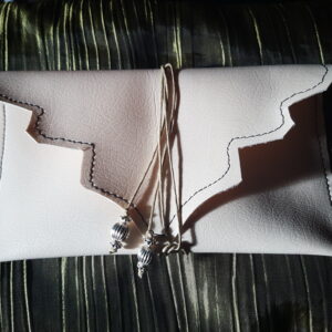 Tobacco Bag Tobacco Case Roll Tobacco Pouch White Leather