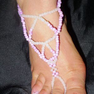 Bohemian  Festival Barefoot Sandal Pinkie